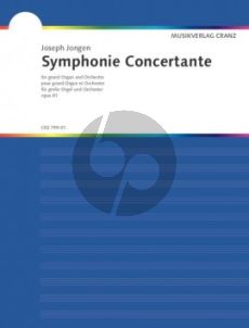 Jongen Symphonie Concertante Op.81 Orgel und Orchester (Orgelstimme)