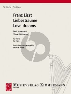 Liszt Liebestraume Harfe (3 Notturnos) (transcr. Wilhelm Posse)