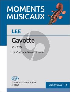 Lee Gavotte Opus 112 Violoncello and Piano (edited by Árpád Pejtsik)