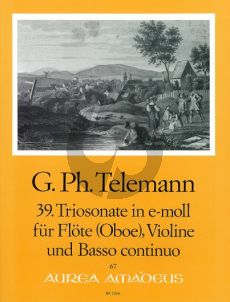 Telemann Trio Sonata e-minor TWV 42:e7 Flute[Ob./Vi.]-Violin-Bc