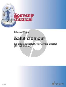 Elgar Salut d'Amour 2 Vi.-Va.-Vc. (Bass opt.) (Score/Parts)