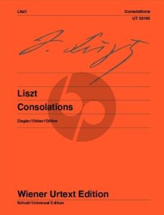 Liszt Consolations for Piano (Sabine Ziegler) (Wiener-Urtext)