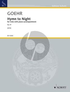 Goehr Hymn to the Night Op.87 Viola-Klavier
