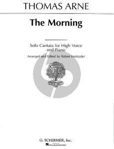 Arne The Morning High Voice-Piano