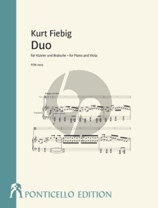 Fiebig Duo für Klavier und Bratsche (ed. Claus Woschenko)