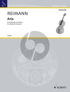 Reimann Aria Violoncello and Piano