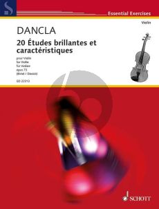 Dancla 20 Etudes brillantes et caractéristiques Op.73 Violin