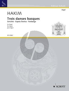 Hakim Trois danses basques Organ