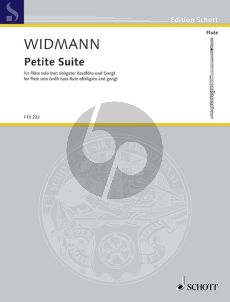 Widmann Petite Suite for Flute solo (with bass flute obbligato and gong)