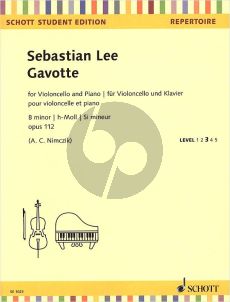 Lee Gavotte Op.112 B-minor Violoncello-Piano (edited by Anna Catharina Nimczik)