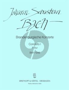 Bach Brandburgische Konzert No.1 F-dur BWV 1046 Partitur (Winfried Hoffmann)