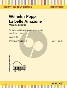 Popp La belle Amazone (Mazurka brillante) Op.250 No.2 Flute-Piano (Weinzierl-Wachter)