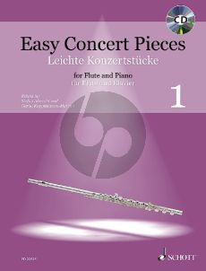 Easy Concert Pieces (Leichte Konzertstücke) Vol.1 Flute-Piano (Bk-Cd)