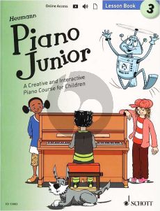 Heumann Piano Junior Lesson Book 3 (Book with Audio online)