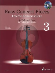 Easy Concert Pieces Volume 3 for Violin and Piano with Cd