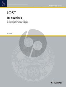Jost In excelsis for Alto Saxophone, Marimba and Piano