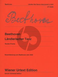 Beethoven Landlerischer Tanz fur Klavier (Edited Jochen Reutter - Fingersatze Doigte de Nils Franke)