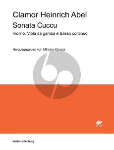 Abel Sonata Cuccu Violine-Viola da Gamba und Bc (Part./Stimmen) (Mihoko Kimura)