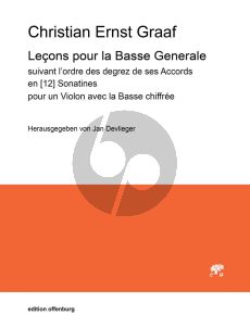 Graaf Lecons pour la Basse Generale Violine und Bc (suivant l’ordre des degrez de ses Accords en 12 Sonatines) (herausgegeben von Jan Devlieger)