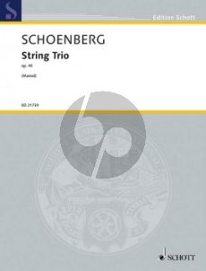 Schoenberg String Trio Op.45 (Score and Parts)