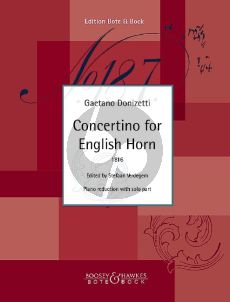 Donizetti Concertino for English Horn and Orchestra (piano reduction) (edited by Stefaan Verdegem)