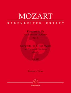 Mozart Konzert No. 3 Es-dur KV 447 Horn und Orchester Partitur (Franz Giegling)