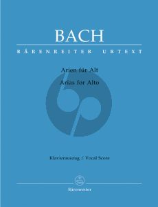 Bach Arien für Alt (mit begl.Heft in deutsch) (Lehmann