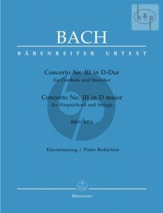 Concerto No.3 D-major BWV 1054 (Harpsichord- Strings) (piano red.)