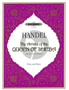 Handel The Arrival of the Queen of Sheba for Flute and Piano (from Solomon) (Cipolla)
