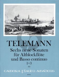 Telemann 6 neue Sonaten Vol.2 No. 4 - 6 fur Altblockflote und Bc (Continuo Aussetzung Martin Nitz)