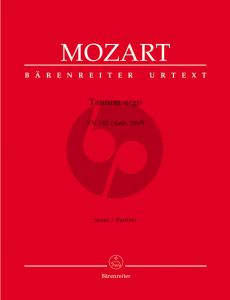 Mozart Tantum ergo KV 142 (Anh.186d) (Sopr.solo-SATB- Clarino 1-2-Streicher-Bc) (Partitur) (Barenreiter-Urtext)