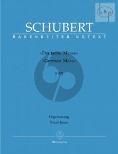 Deutsche Messe D.872 (SATB-Winds-Perc.-Organ and Double Bass opt.) Organ Reduction