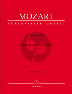 Mozart Symphony No. 5 KV 22 Orchestra Full Score (edited by Gerhard Allroggen) (Barenreiter-Urtext)