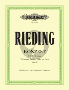 Rieding Konzert Op.35 h-moll (B-Minor) (1st Position) Violine und Klavier (edited by Franziska Matz)