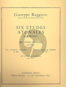 Ruggiero 6 Etudes Atonales pour Hautbois