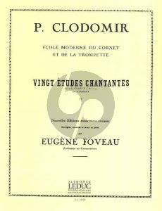 Clodomir 20 Etudes Chantantes Opus 11 Trompette (Eugene Foveau)