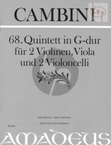 Quintet No.68 G-major (2 Vi.-Va.- 2 Vc.) (Score/Parts)