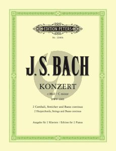 Bach Konzert c-moll BWV 1060 2 Cembali-Streicher-Bc (2 Klaviere Ausgabe) (Conrad Griepenkerl)