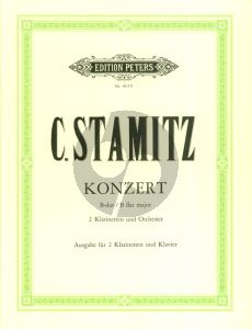 Stamitz Concerto B-flat major for 2 Clarinets and Orchestra Edition for 2 Clarinets and Piano (Walter Lebermann)