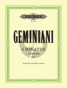 Geminiani 6 Sonaten Op.5 Violoncello und Bc (Kolneder-Schultz) (Peters)