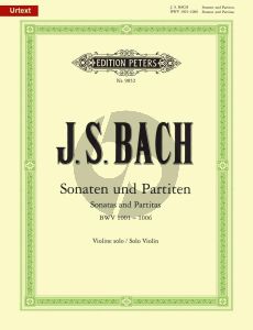 Bach 6 Sonaten & Partiten BWV 1001 - 1006 fur Violine Solo (Edited by Max Rostal) (Peters Urtext)