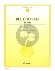 Beethoven Sonata Op.12 No.1 D-major fur Violin and Piano (Arranged by Fritz Kreisler)