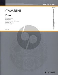 Cambini Duo A-dur Op.11 No.5 fur 2 Floten (Herausgeber Walter Lebermann)