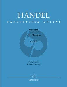 Handel Messias / Messiah HWV 56 Vocal Score (German/English) (Barenreiter-Urtext)