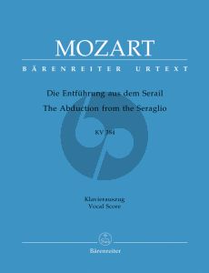 Mozart Die Entfuhrung aus dem Serail KV 384 Vocal Score
