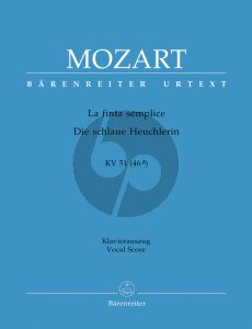 Mozart La Finta Semplice KV 51 (46a) (KA.) (Urtext der Neuen Mozart Ausgabe)