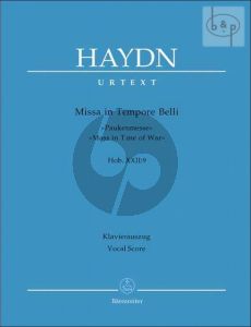 Missa in Tempore Belli (Paukenmesse) (Mass in Time of War) (Hob.XXII:9) (Soli-Choir-Orch.) (Vocal Score)