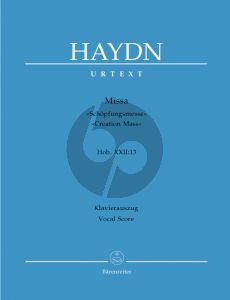 Haydn Schopfungsmesse Hob.XXII:13 Soli-Choir-Orchestra Vocal Score (Herausgeber Irmgard Becker-Glauch)