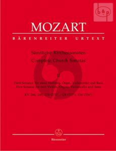 Samtliche Kirchensonaten Vol.2 (5 Sonaten for 2 Vi.-Organl with Vc./Bass) (SCore/Parts)