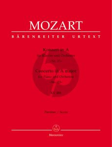 Mozart Konzert No.23 A Dur KV 488 Klavier und Orchester Partitur (Editor Hermann Beck) (Barenreiter Urtext Neuen Mozart Ausgabe)